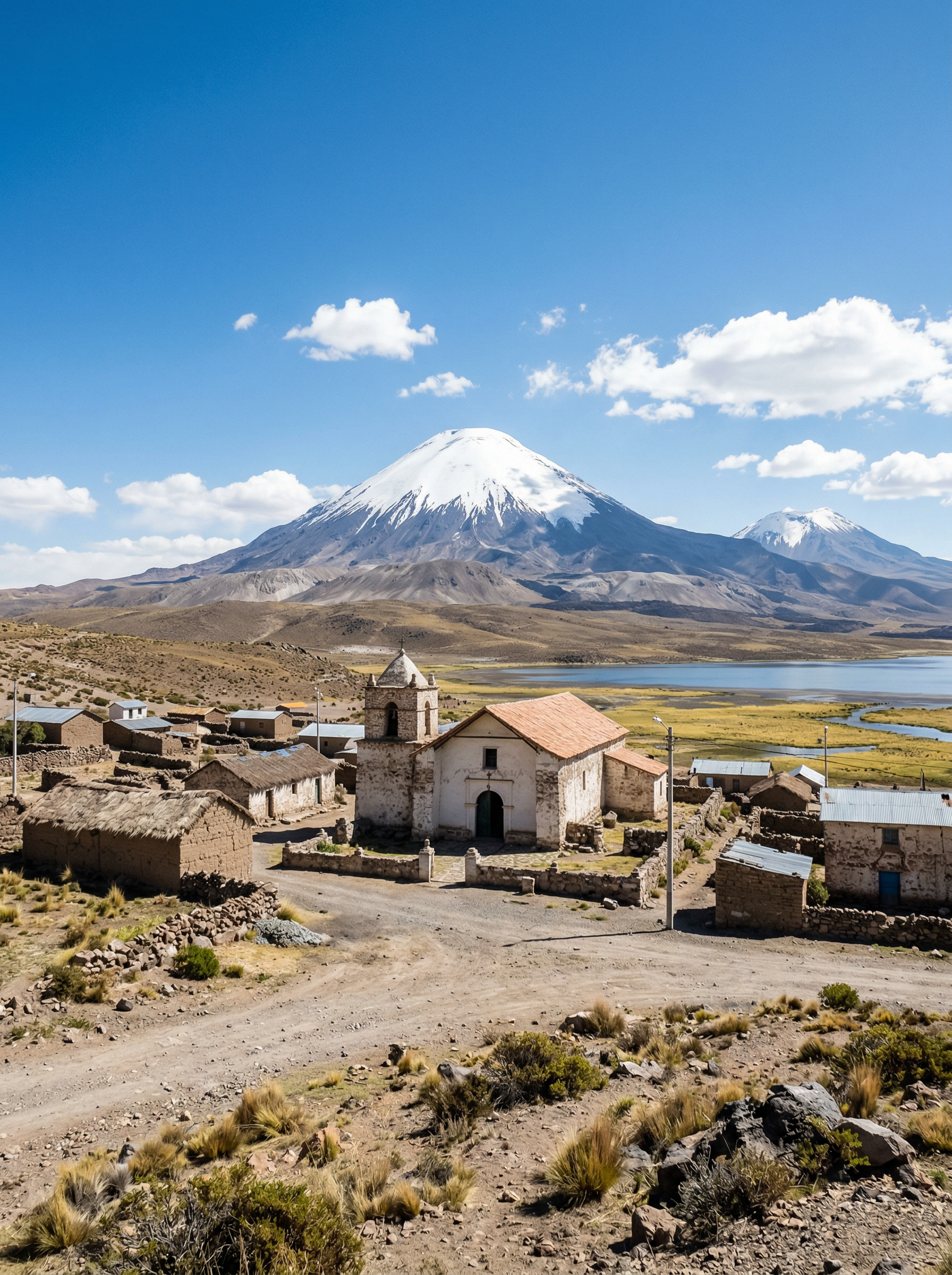 Parque Nacional Lauca (Parinacota Village)